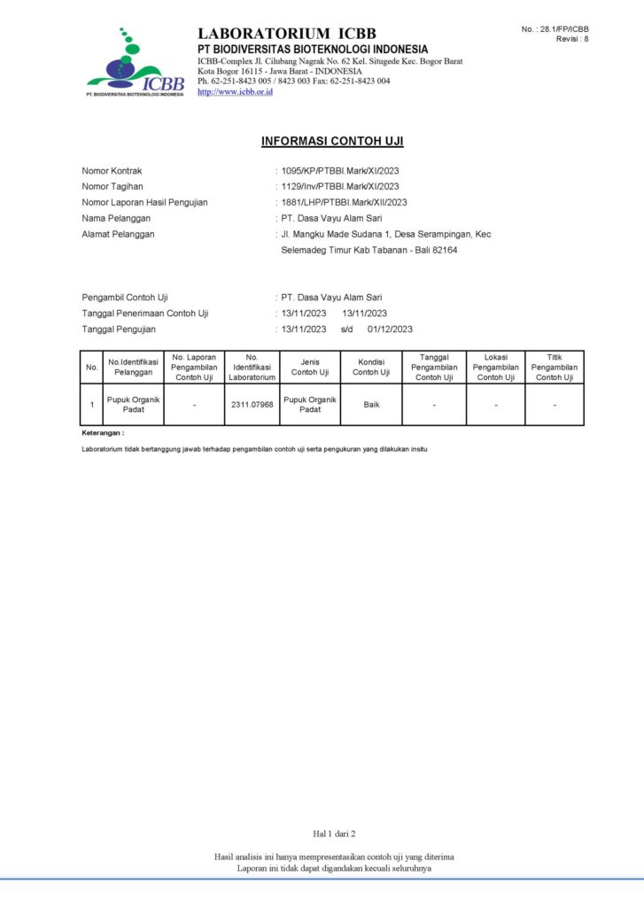 sertifikat hasil pupuk organik padat 2